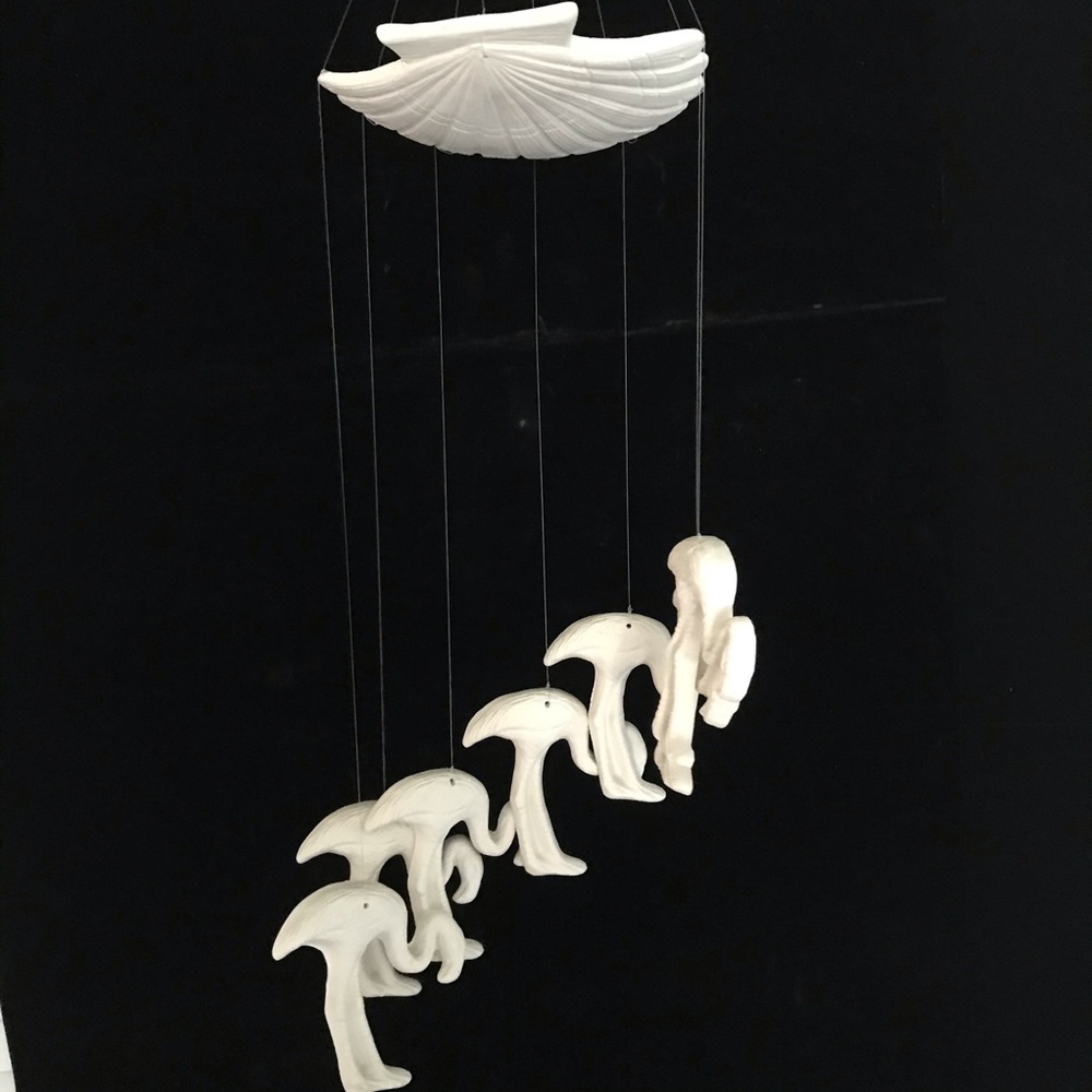 Gorgeous Flamingo indoor wind chime or hanging.